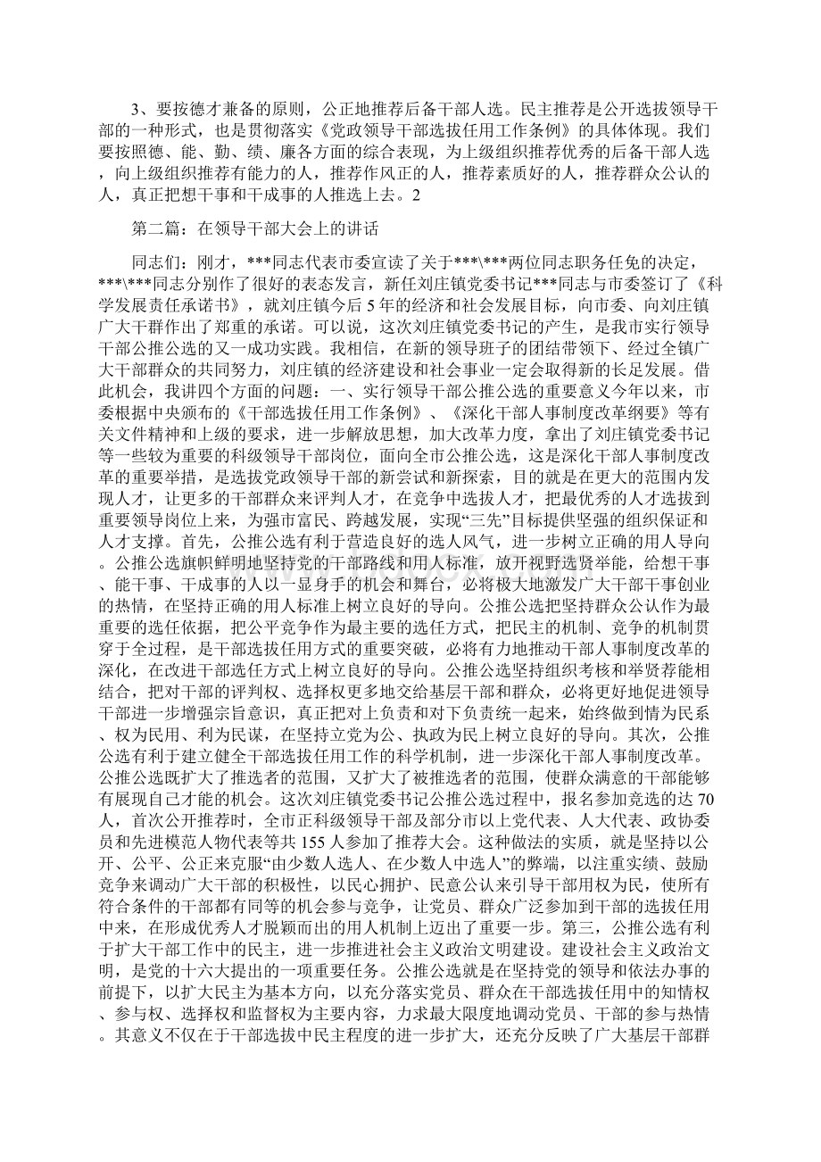 领导在领导干部大会上的讲话精选多篇.docx_第2页