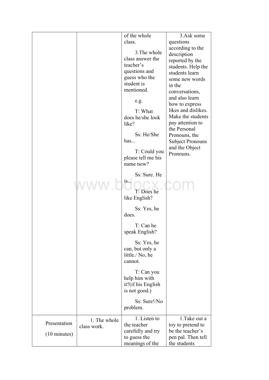 Unit 3Getting TogetherTopic 1Does he speak Chinese 教学案例设计仁爱版七年级上册.docx_第3页