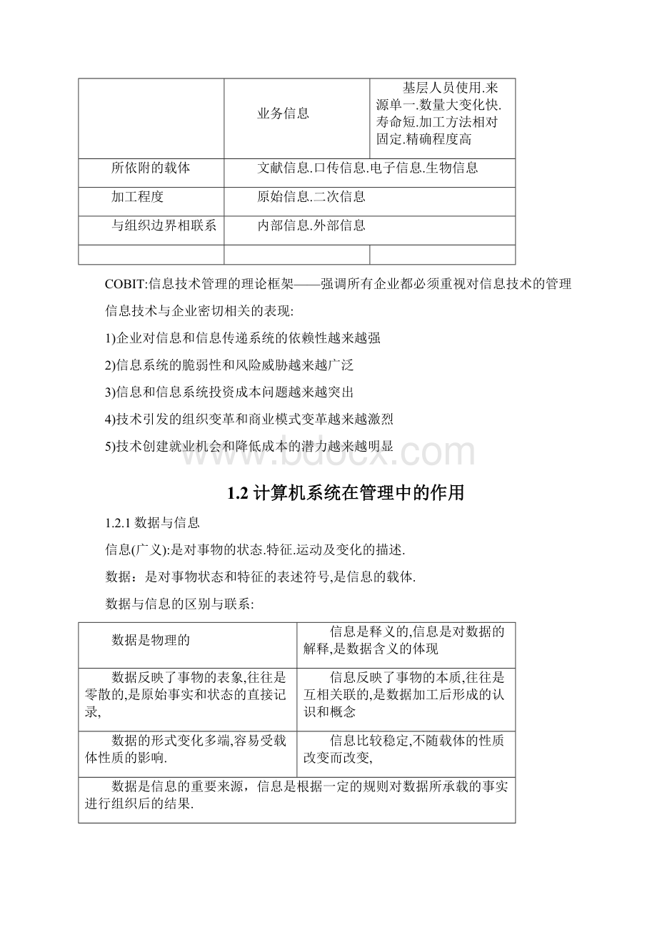 自考《管理系统中计算机的应用》各章复习要点整理规范.docx_第3页