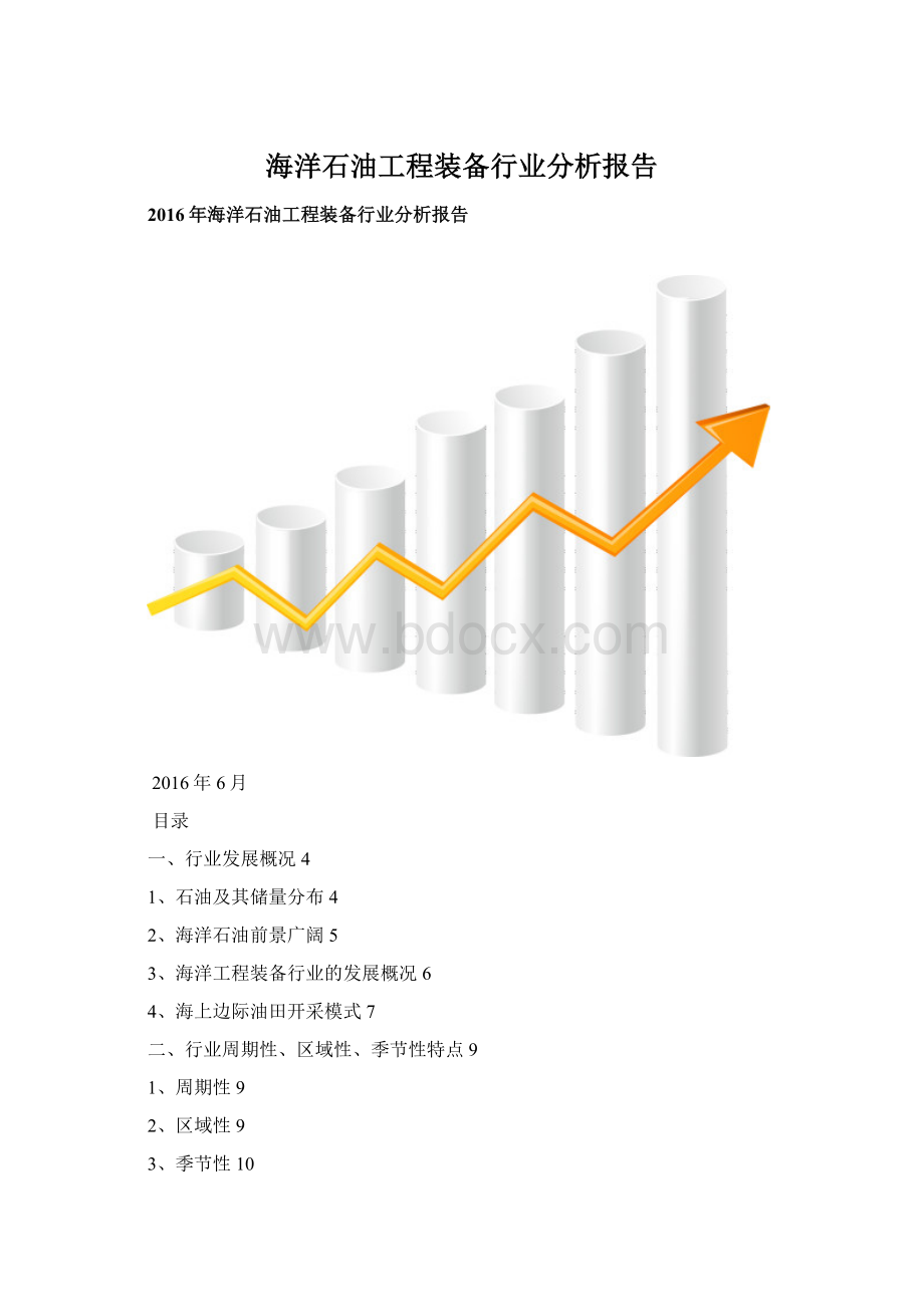 海洋石油工程装备行业分析报告.docx_第1页