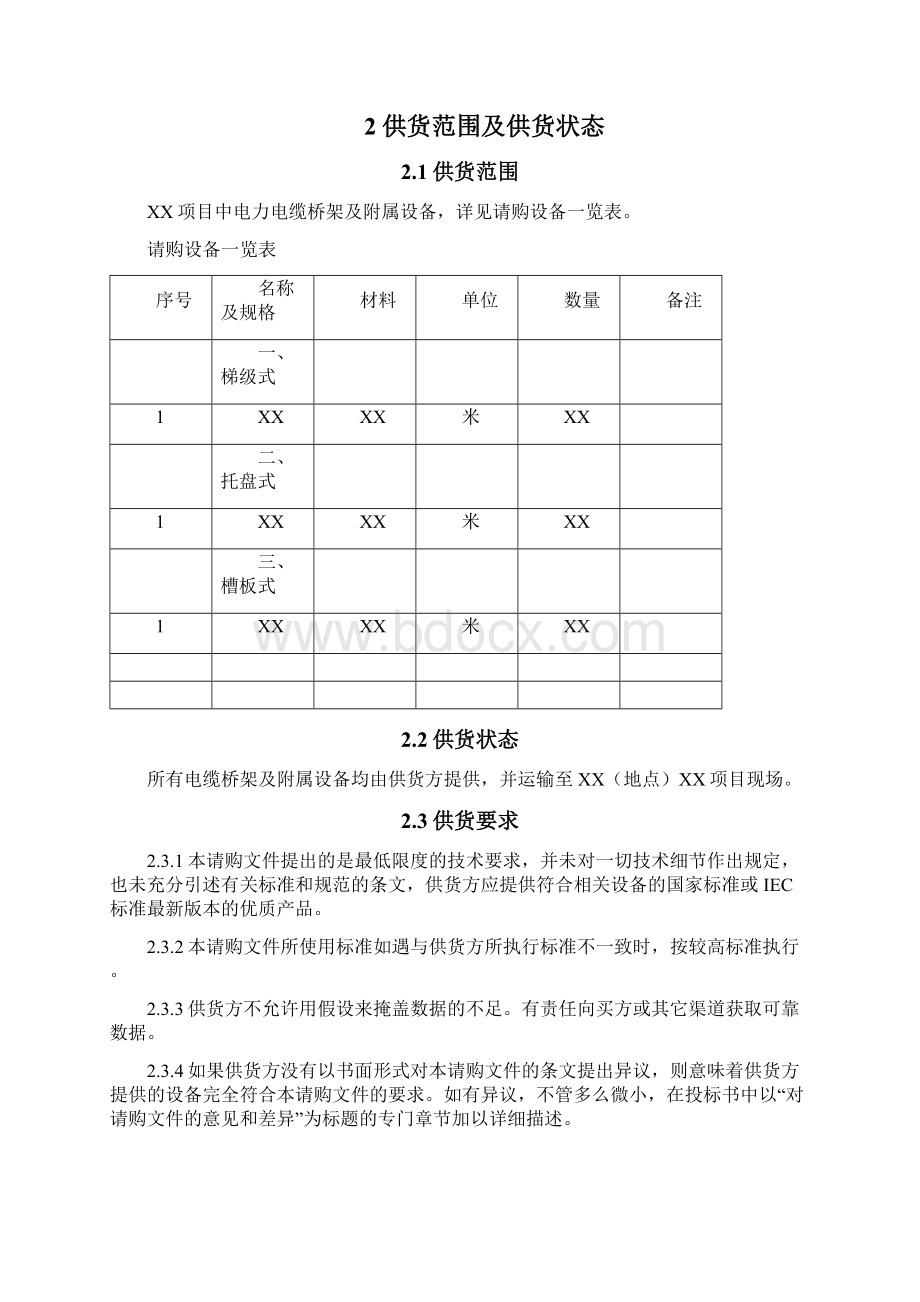 电缆桥架技术规格书.docx_第2页