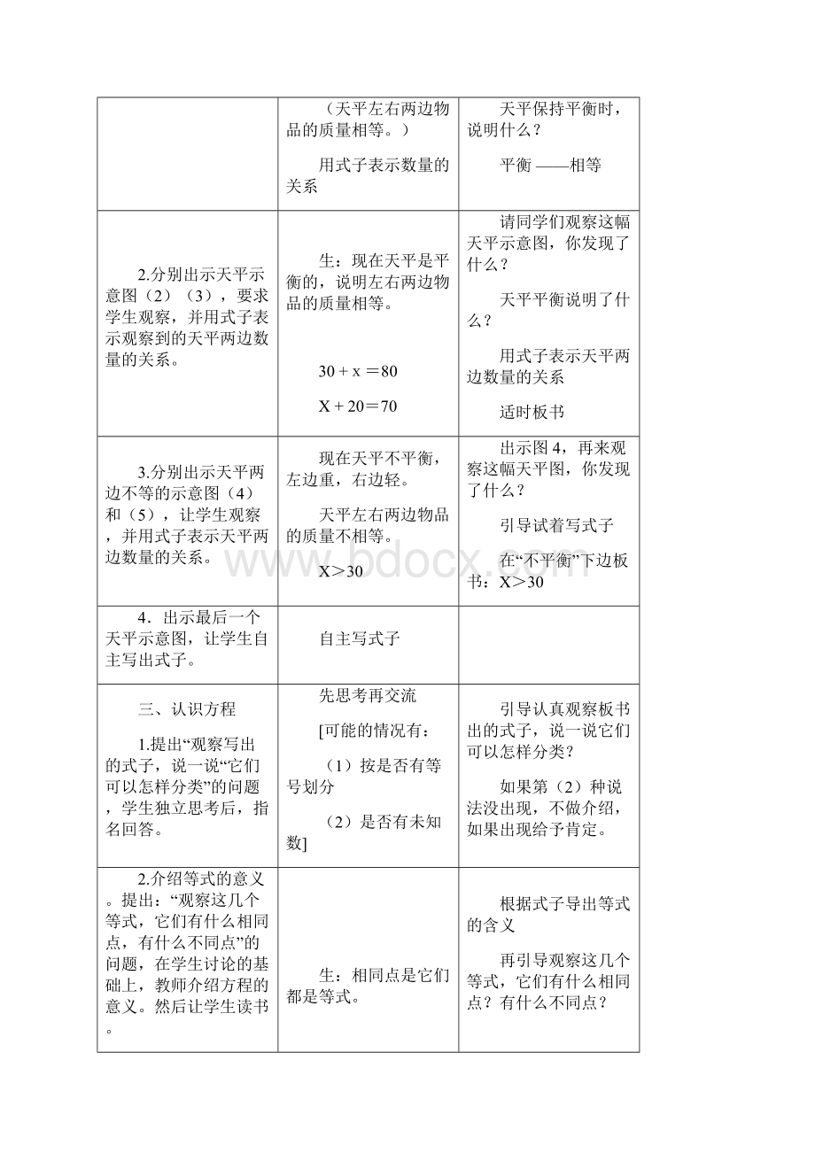 冀教版数学五年级下册第三单元教学设计方程.docx_第2页