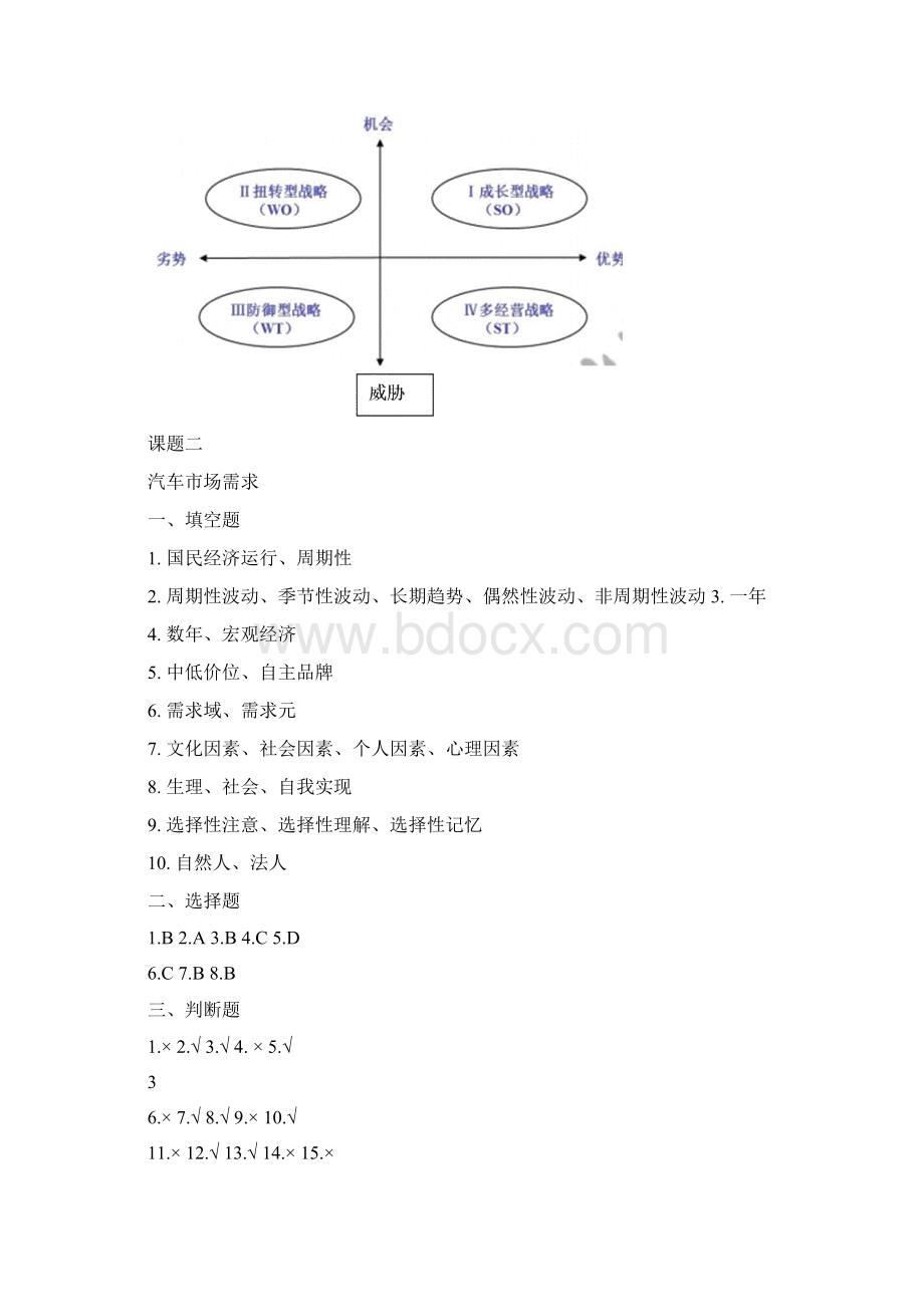 参考答案《汽车营销与服务第二版习题册》.docx_第3页