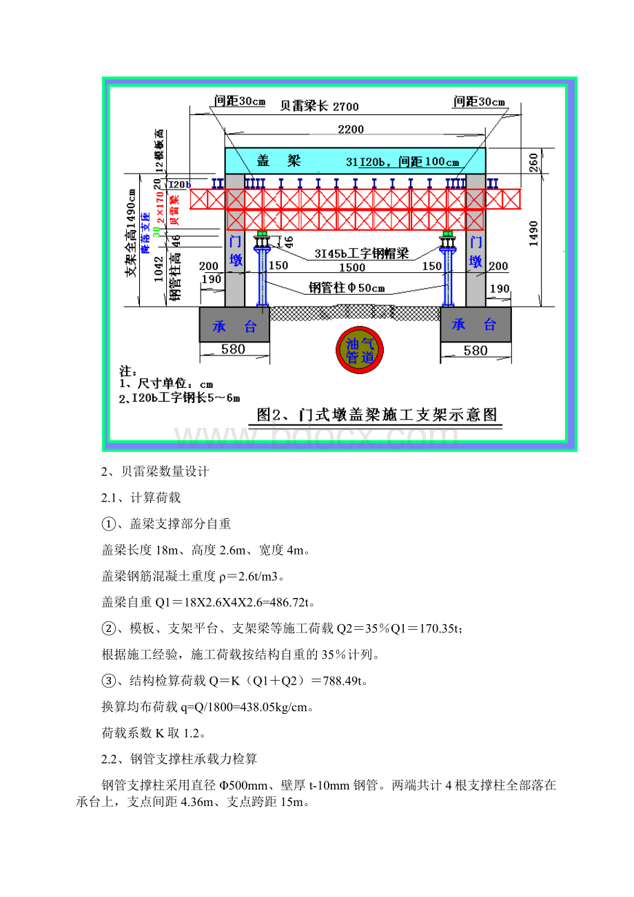 铁路桥梁门式桥墩支架施工方案.docx_第3页