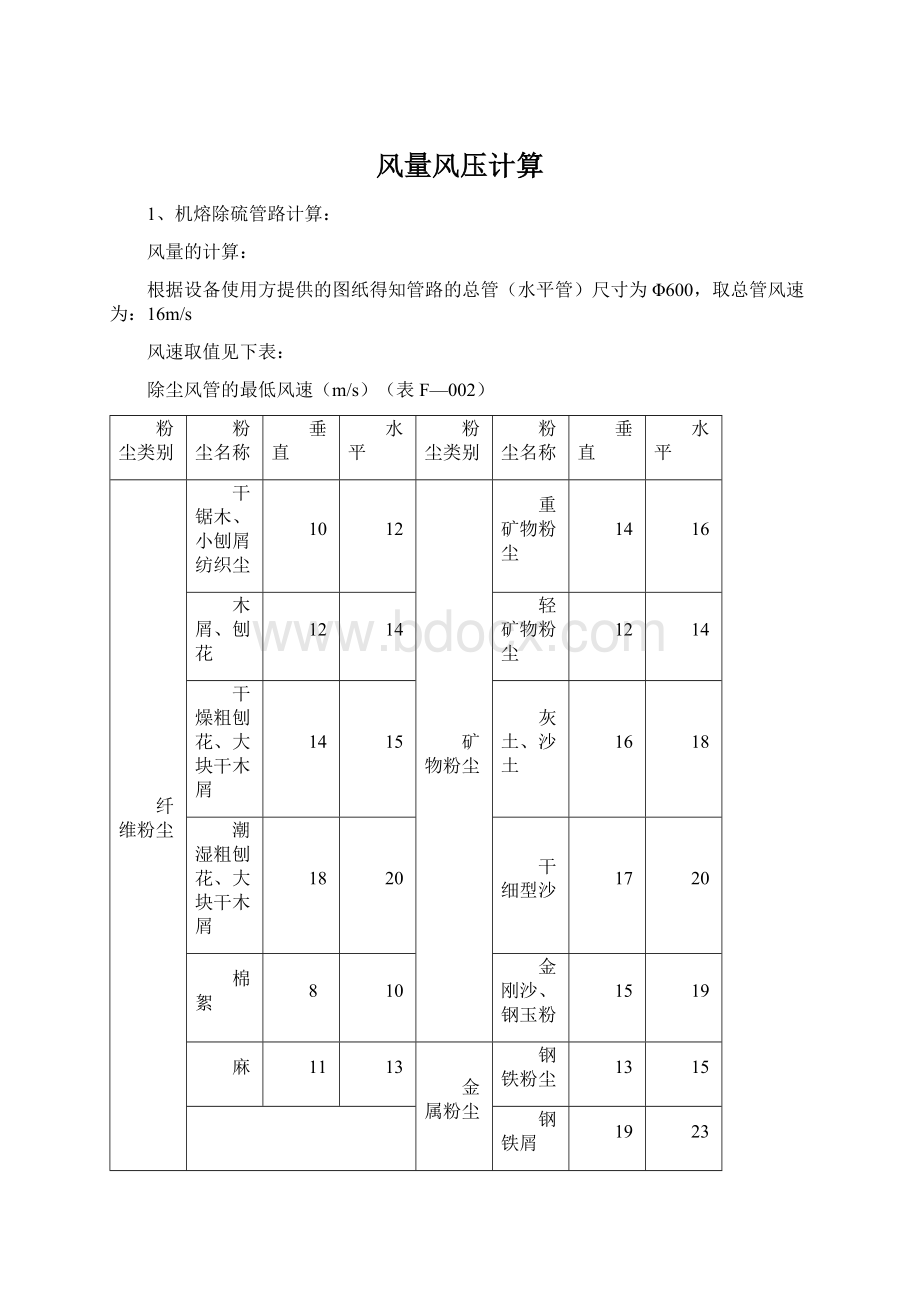 风量风压计算.docx_第1页