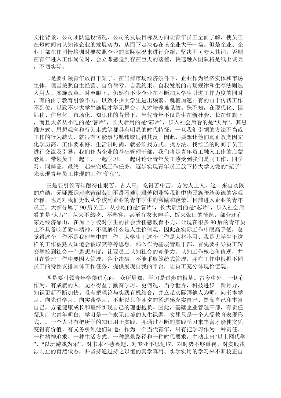 企业引领青年成长成才实践探索 jin.docx_第2页