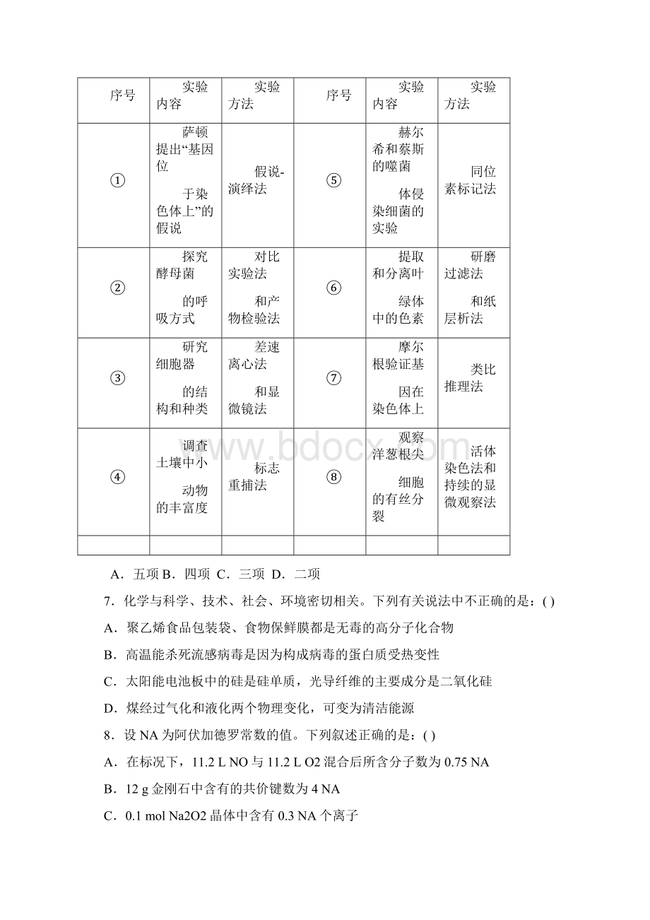 河北省届高三理综仿真模拟卷试题.docx_第3页