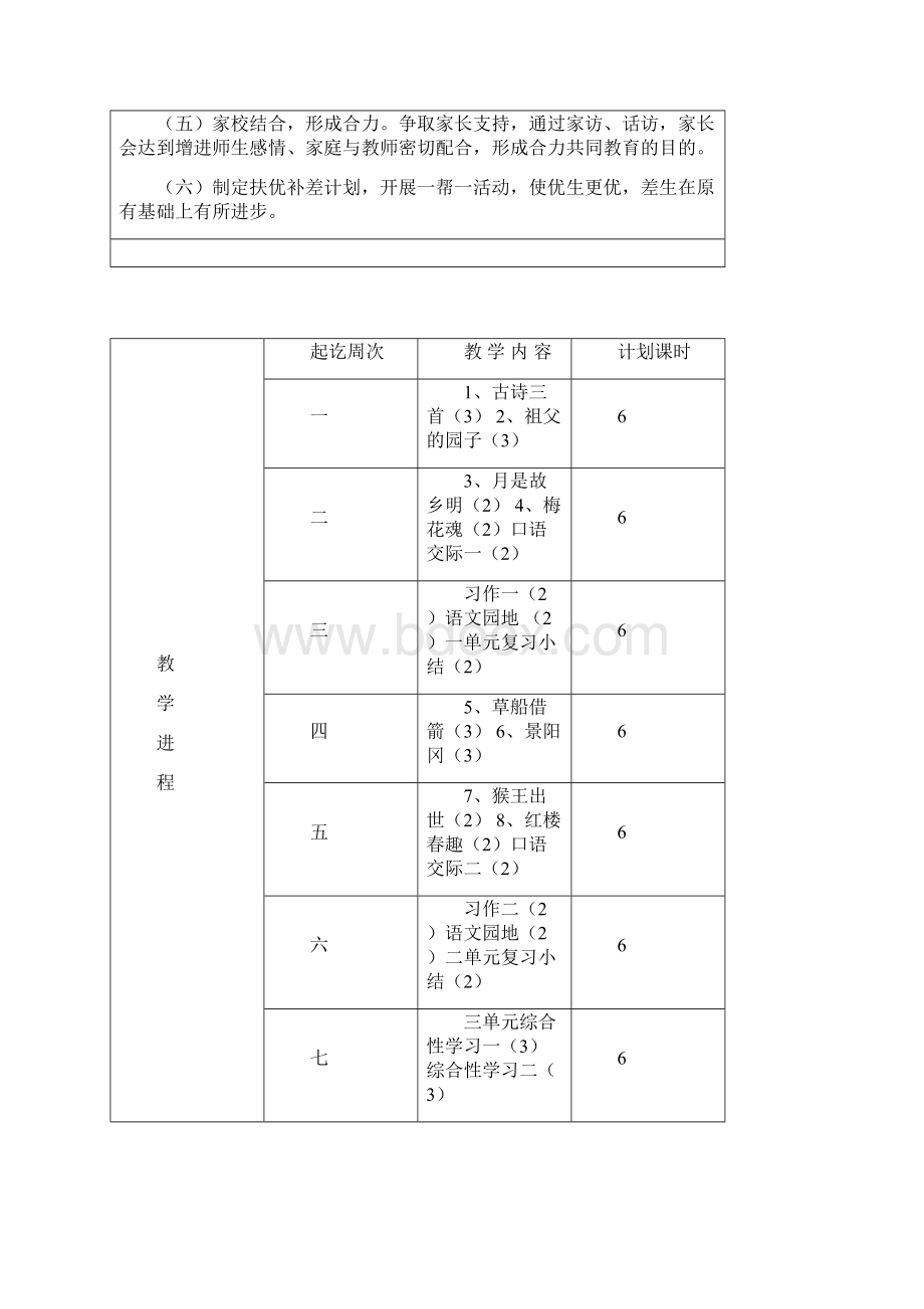 部编版五年级语文下册教学工作计划.docx_第3页