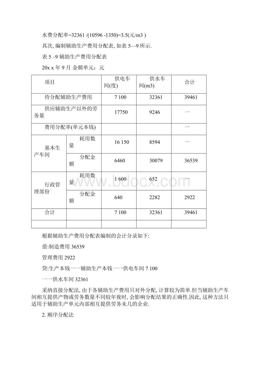 辅助生产费用的分配5种分配方法 例题.docx_第2页