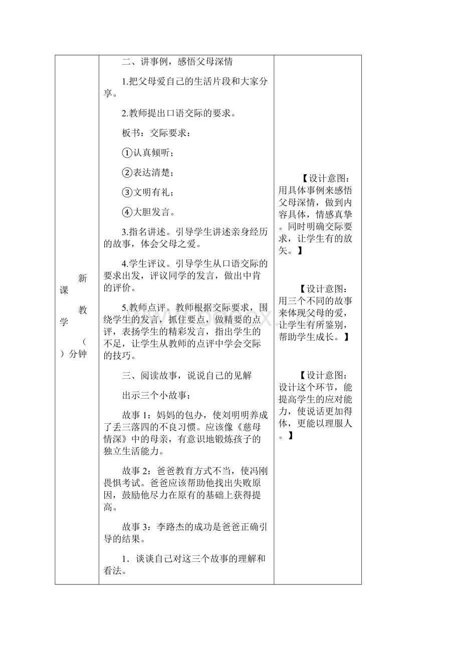 《口语交际父母之爱》教案 人教部编版1.docx_第2页