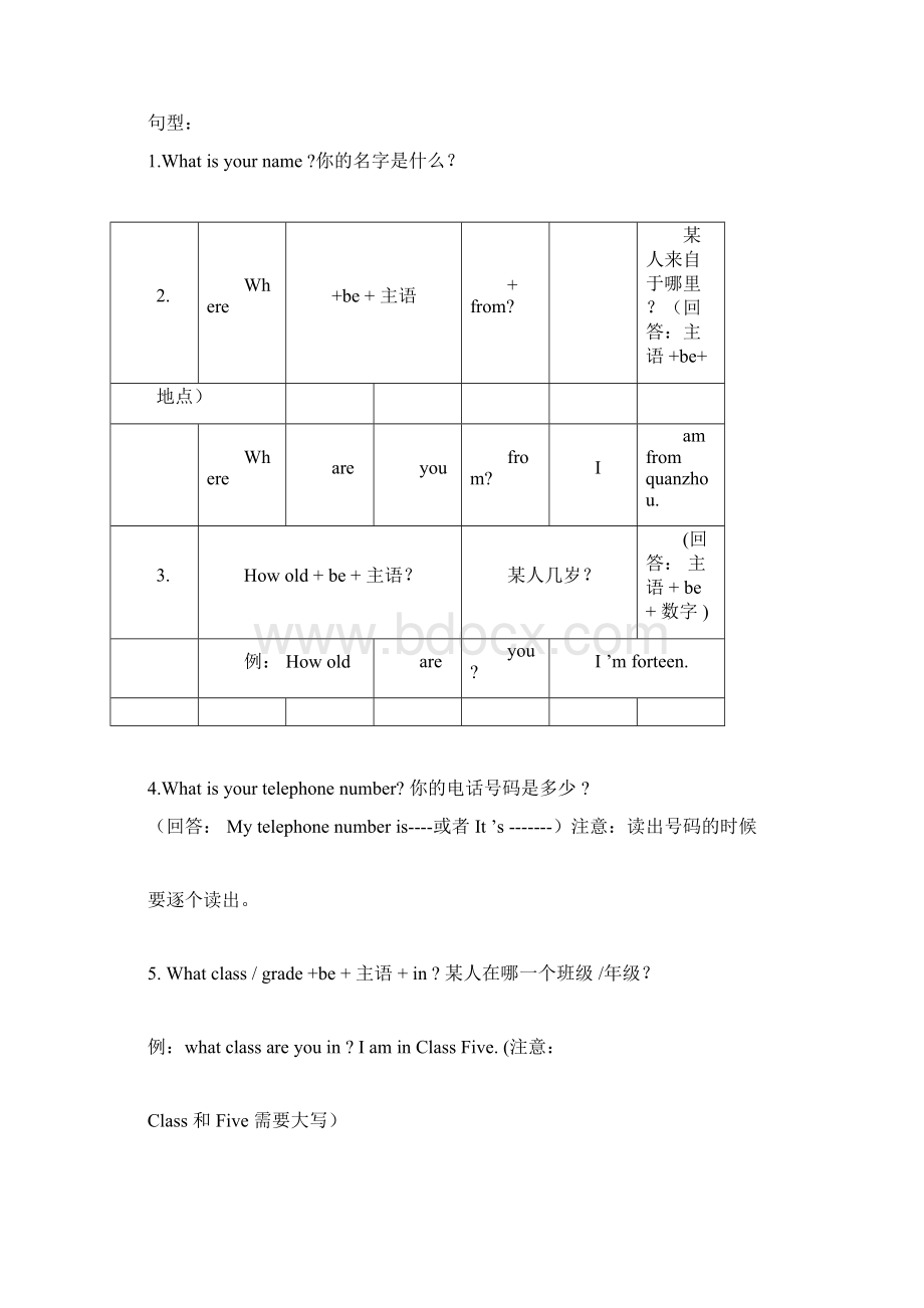 仁爱版英语七年级上册各单元知识点归纳.docx_第3页