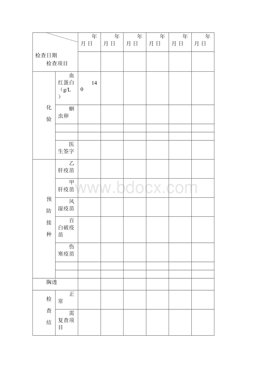 五年级学生健康检查表.docx_第3页