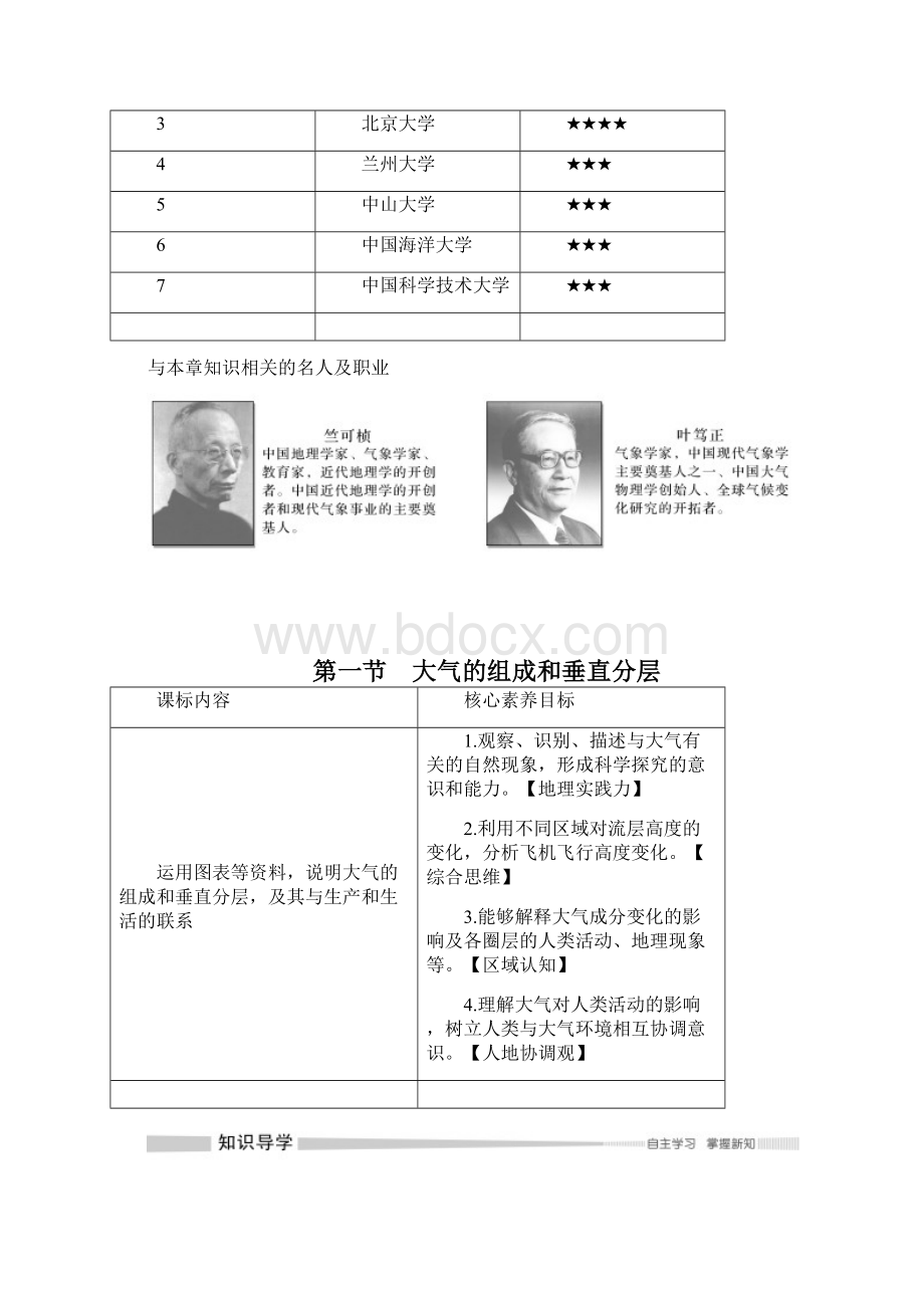 秋地理 必修 第一册 人教版新教材第一节 大气的组成和垂直分层.docx_第2页