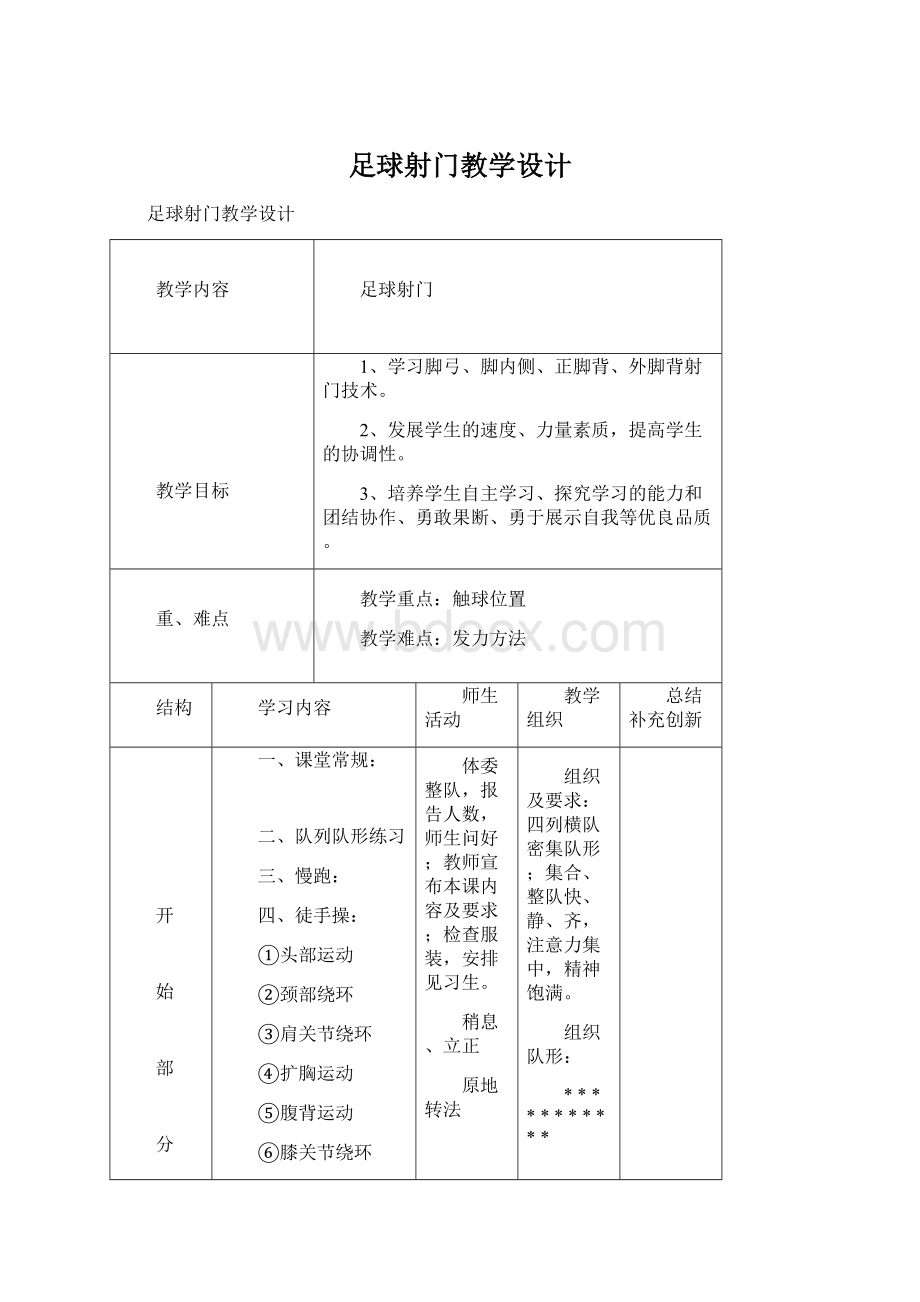 足球射门教学设计.docx_第1页