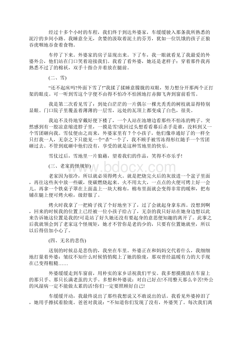 回老家的日记锦集九篇.docx_第3页