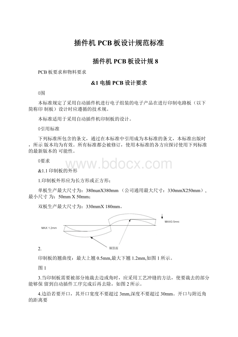 插件机PCB板设计规范标准.docx_第1页