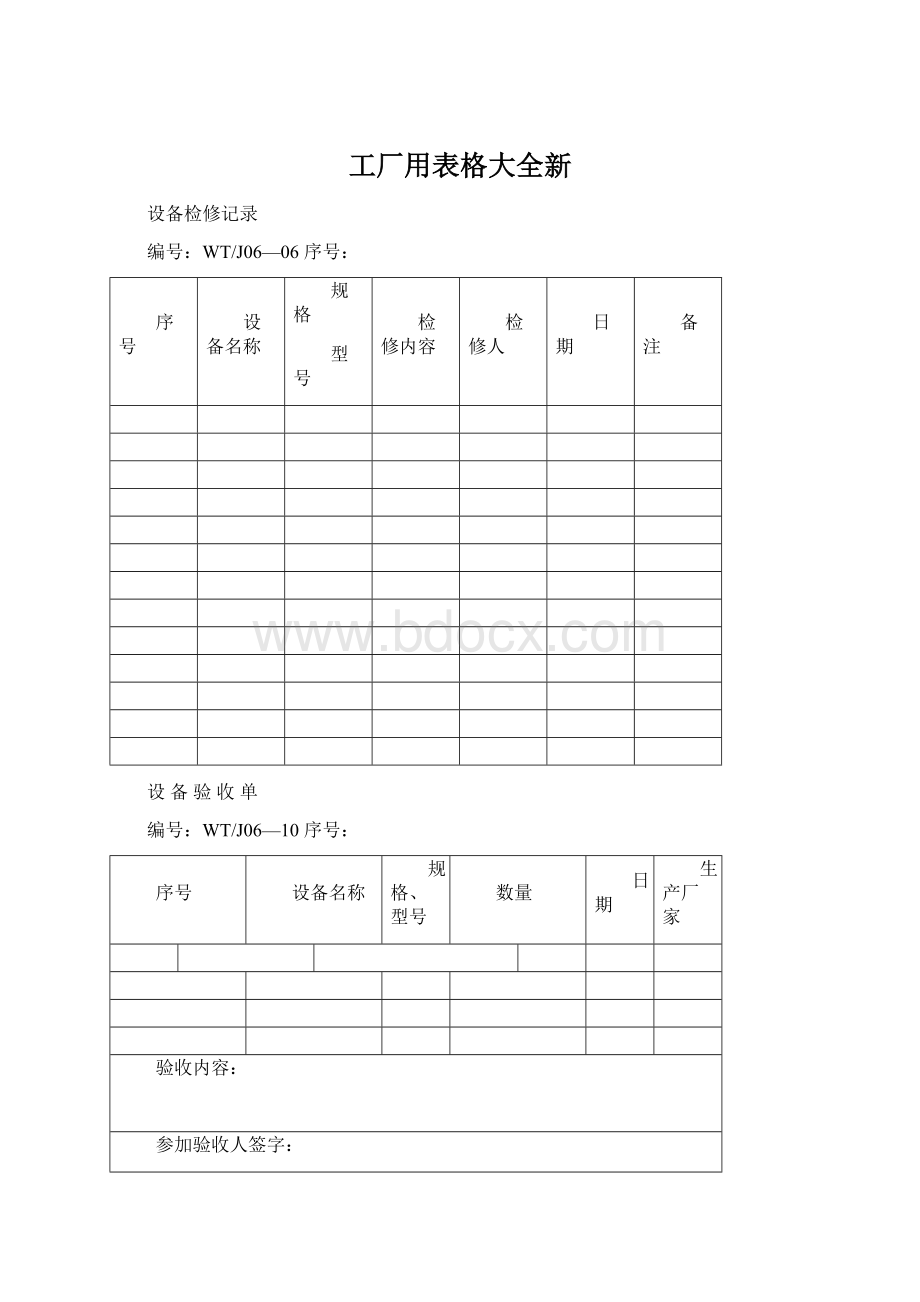 工厂用表格大全新.docx_第1页