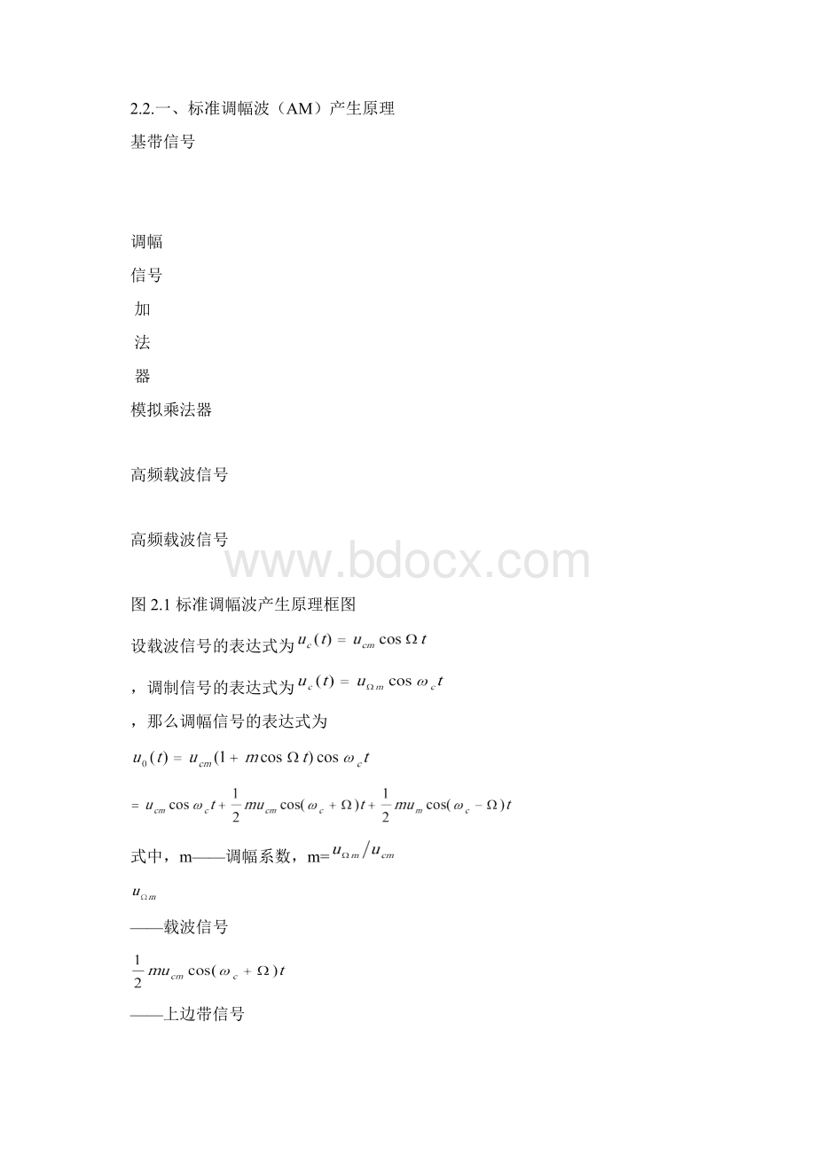 高频课程设计AM和DSB振幅调制器的设计.docx_第3页