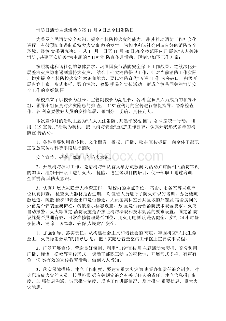 消防日活动主题活动方案.docx_第3页