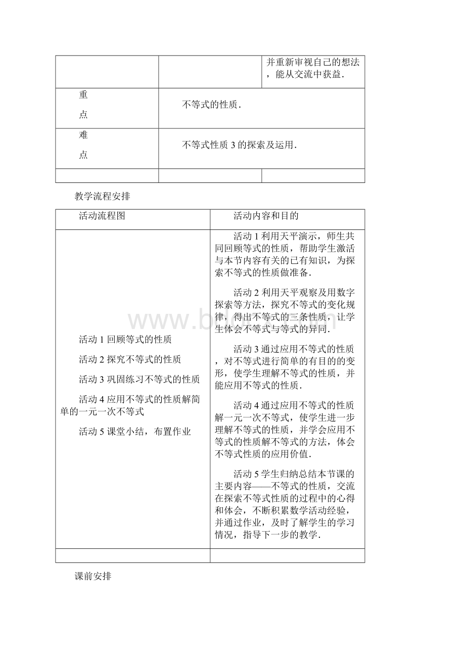 最新人教版七年级数学初一下册第九章不等式单元教案设计.docx_第2页