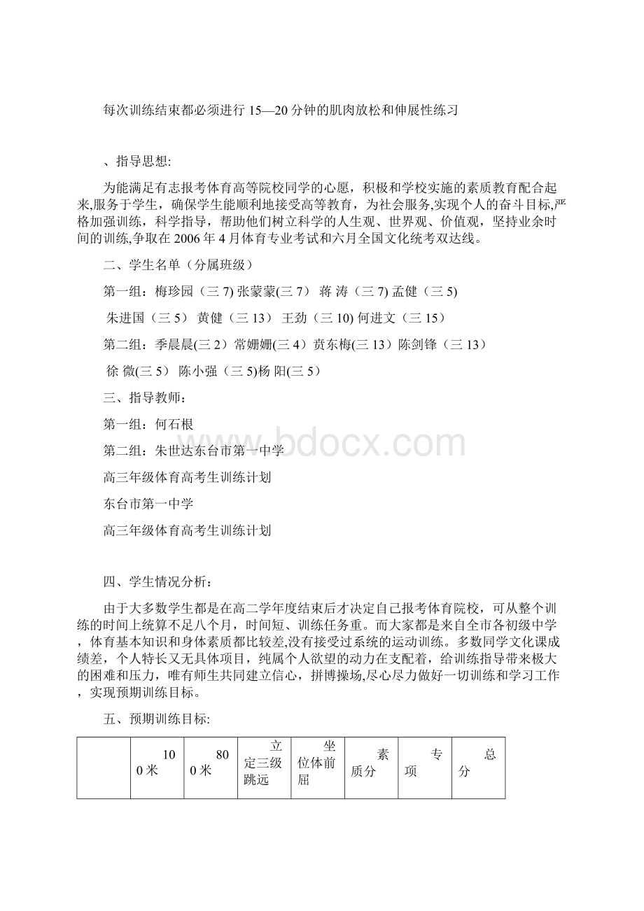 高三体育生训练计划.docx_第3页