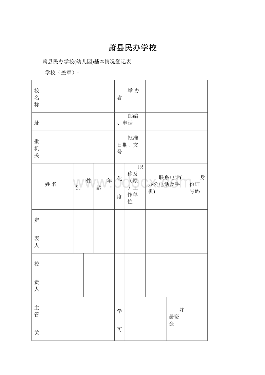 萧县民办学校.docx_第1页