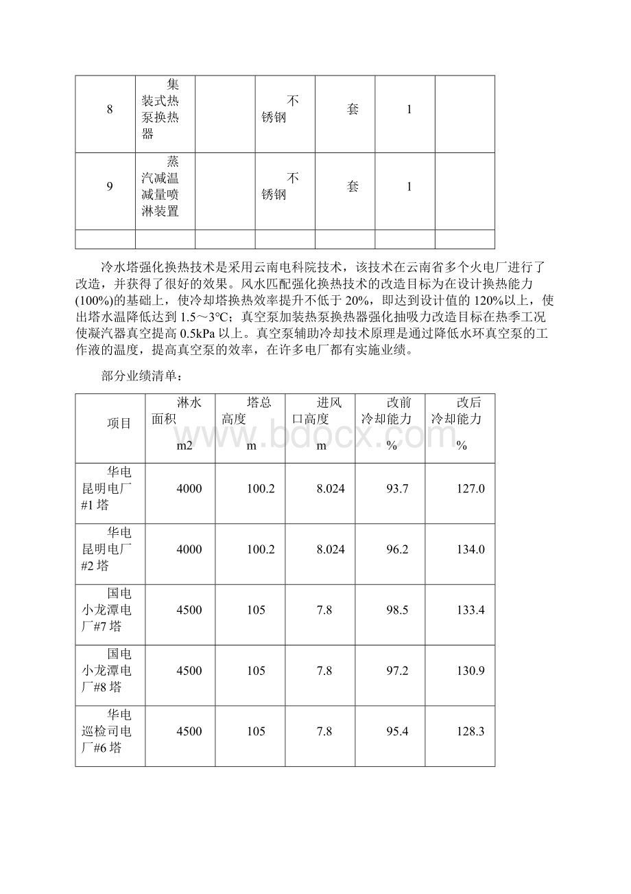 关于对电厂1号机组冷端强化换热改造项目进行投资的可行性报告.docx_第3页