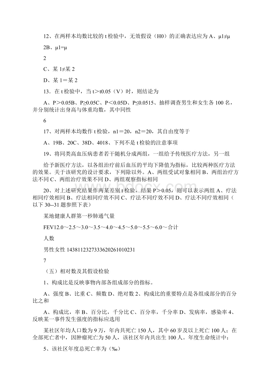 统计习题集附参考答案.docx_第3页