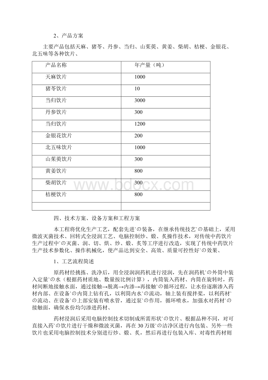 中药饮片生产加工项目投资建设商业计划书.docx_第3页