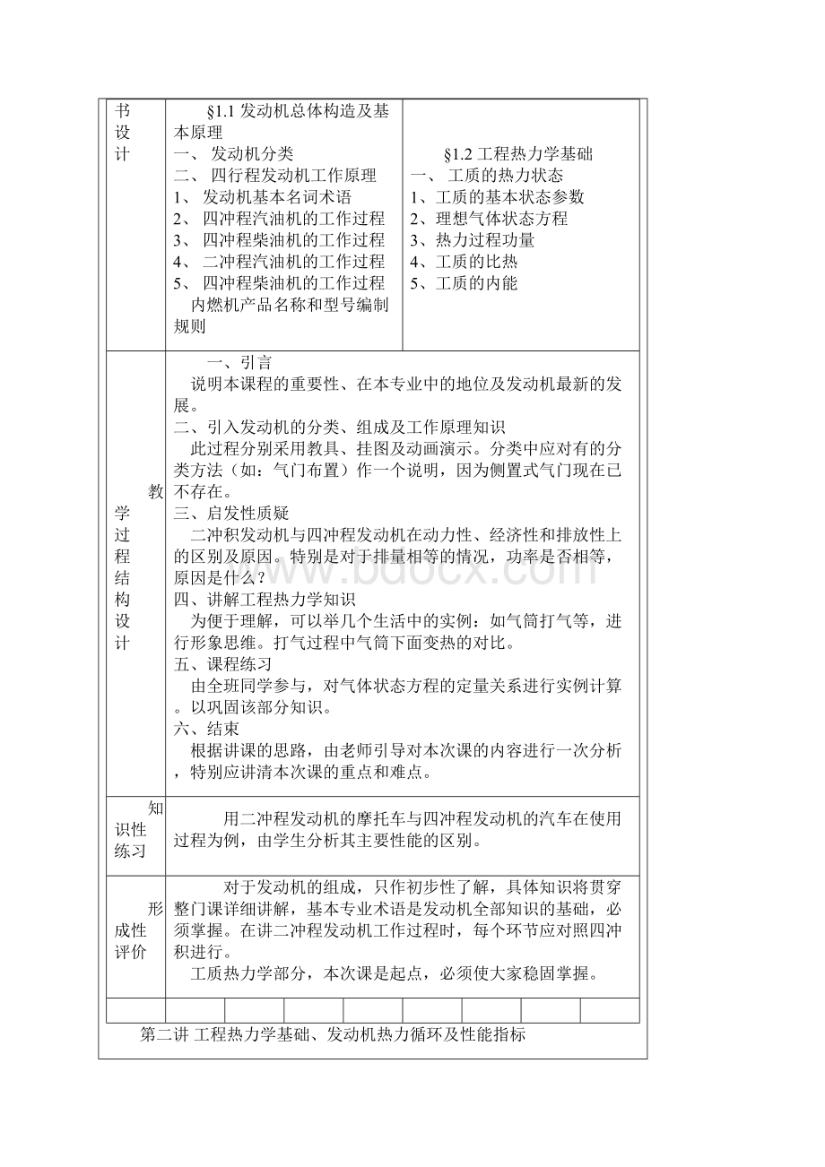 汽车发动机构造及检修教案第一单元发动机工作原理.docx_第2页