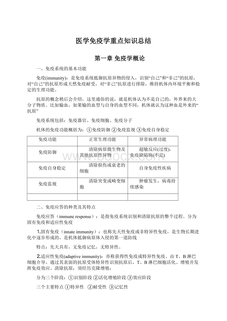 医学免疫学重点知识总结.docx_第1页