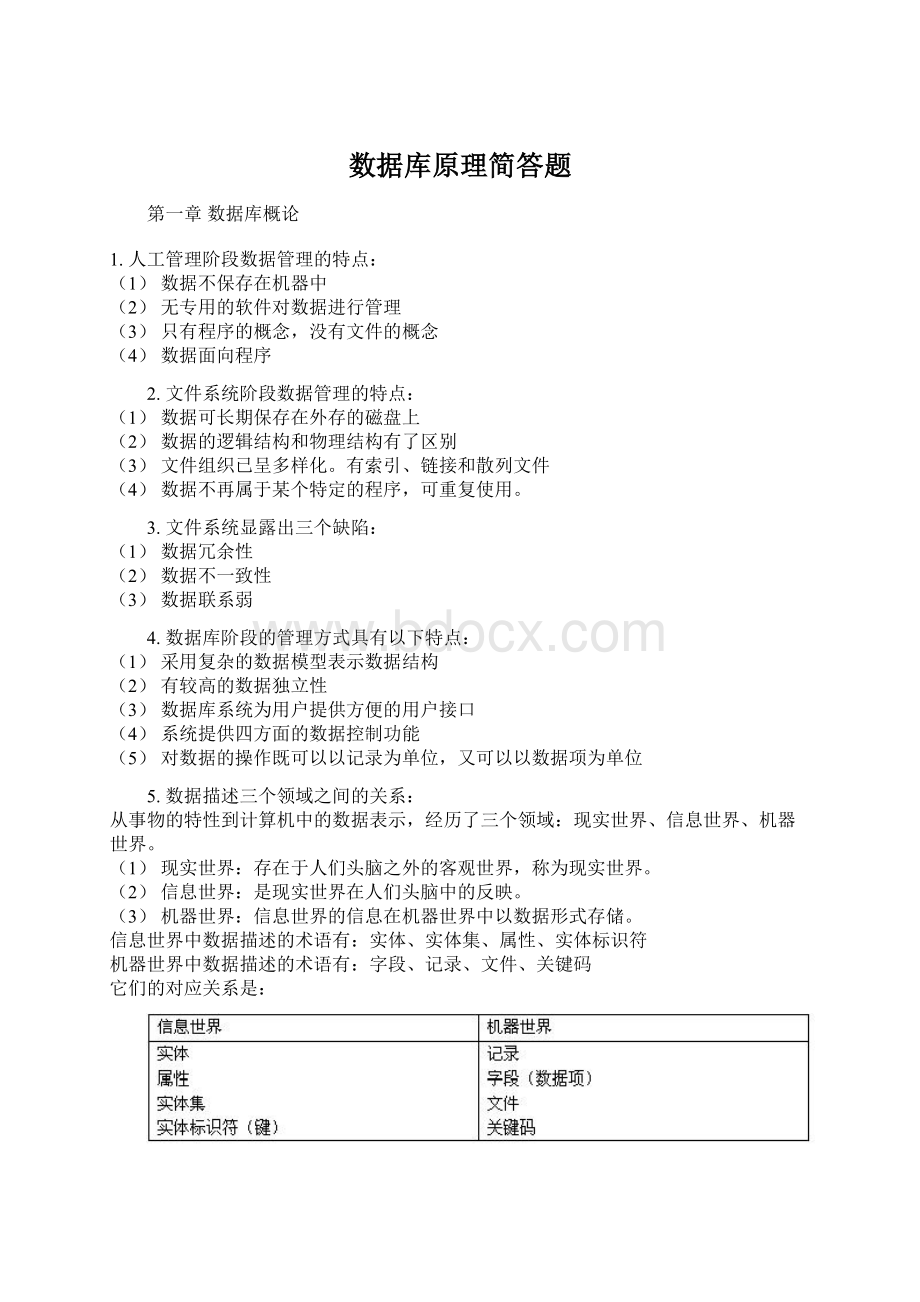 数据库原理简答题.docx_第1页