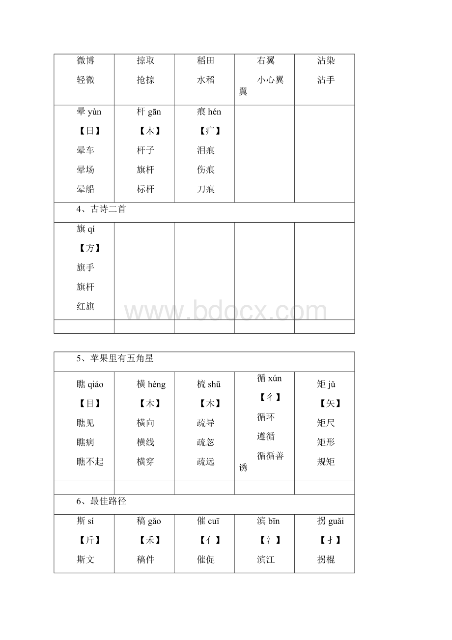 四年级下册生字组词汇总.docx_第2页