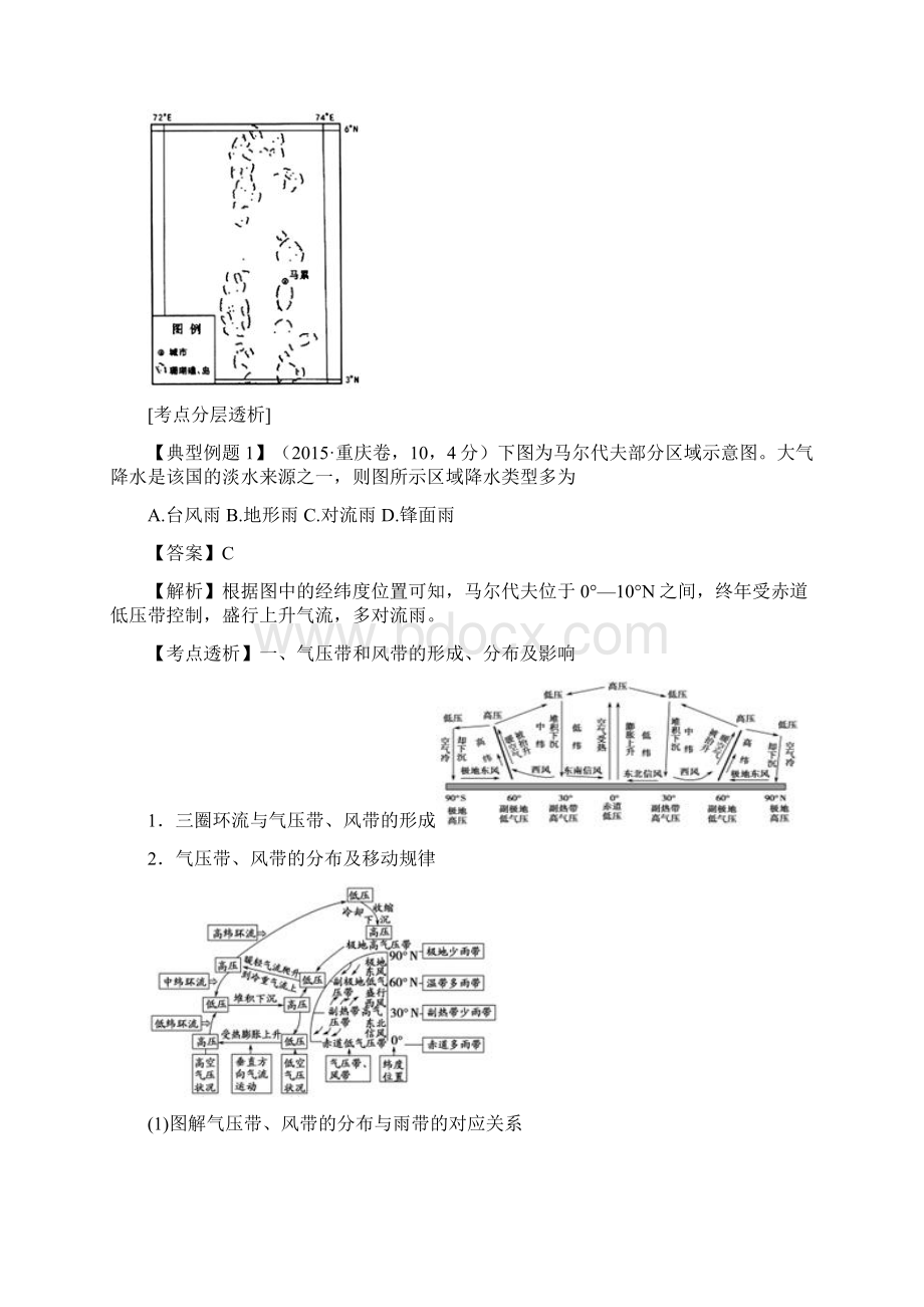 高考地理高三微专题全球性大气环流要点.docx_第2页