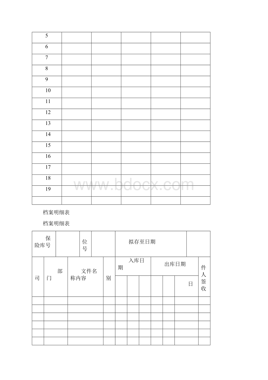 档案管理常用表格大全 15页.docx_第3页