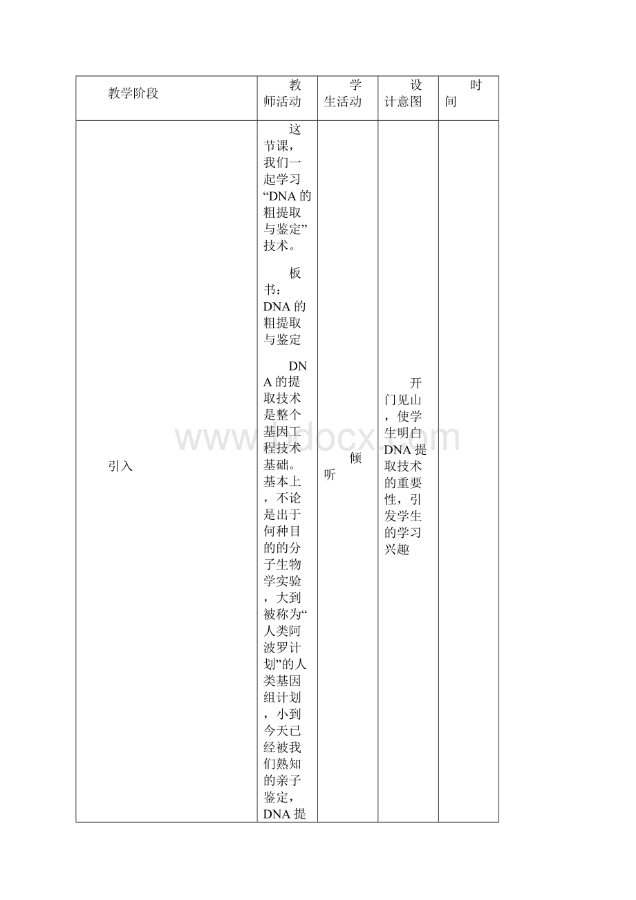 DNA的粗提取与鉴定备课教案.docx_第2页