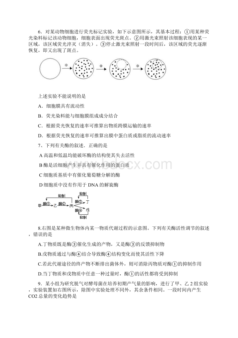 新高三生物第一轮复习必修一分子与细胞综合测.docx_第2页