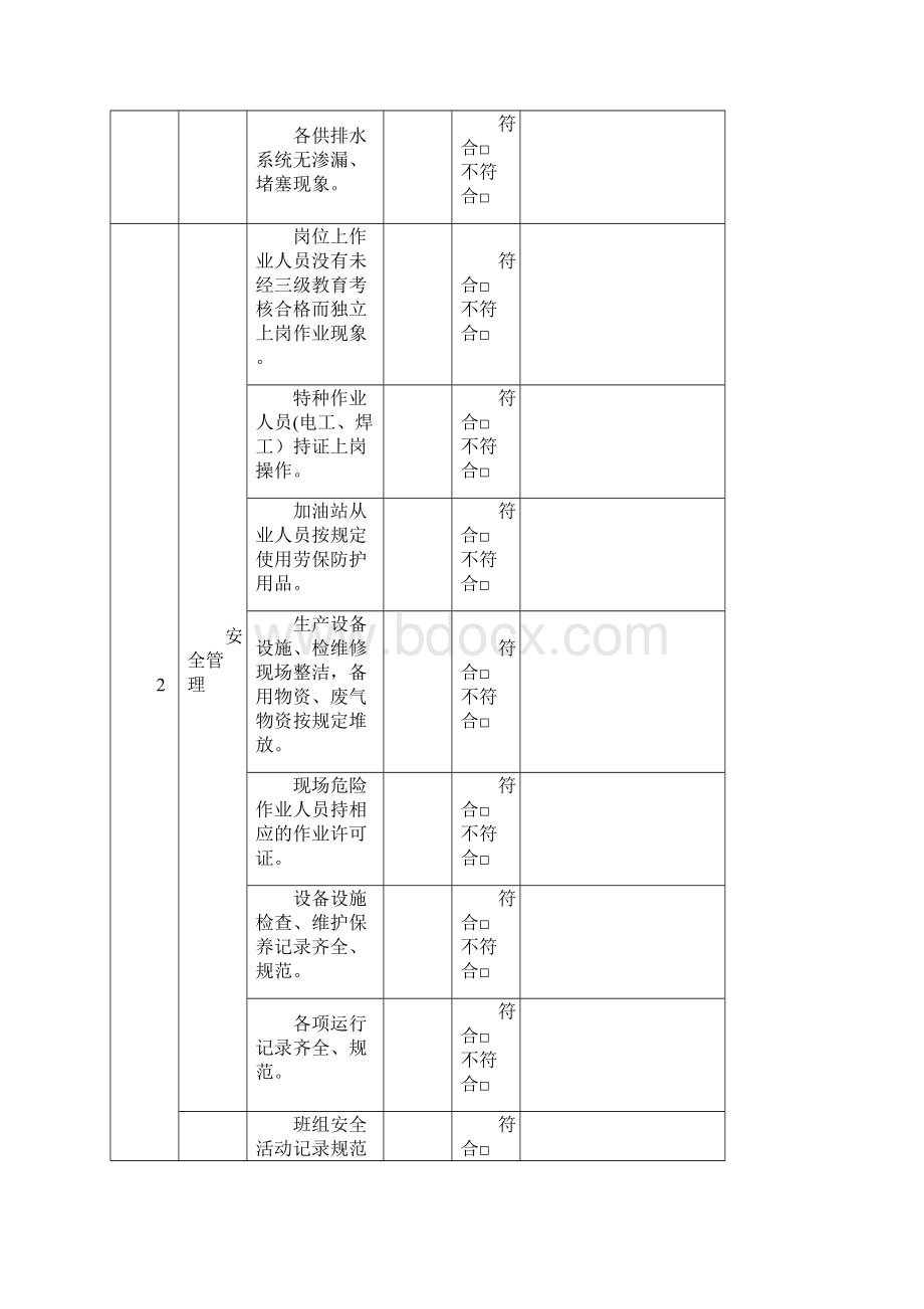 加油站各类安全检查表汇编通用.docx_第3页