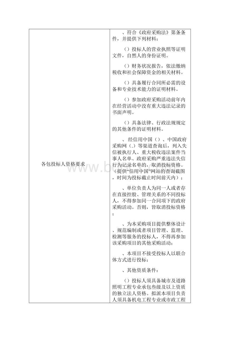 美丽乡村路灯采购及安装项目.docx_第2页