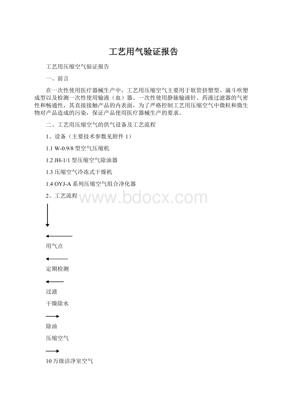 工艺用气验证报告.docx_第1页