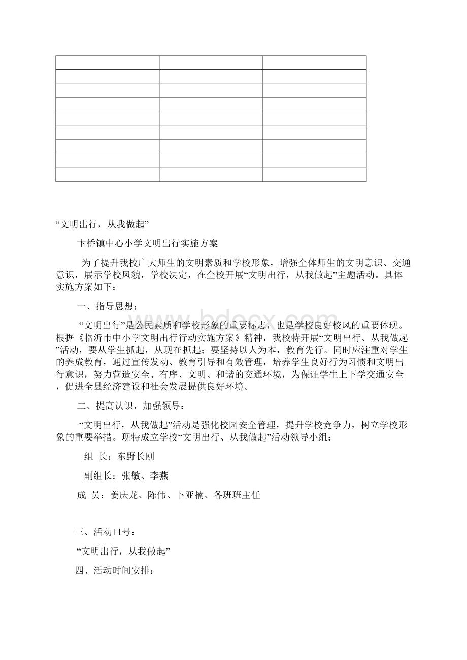 卞桥镇中心小学文明出行主题教育活动.docx_第2页