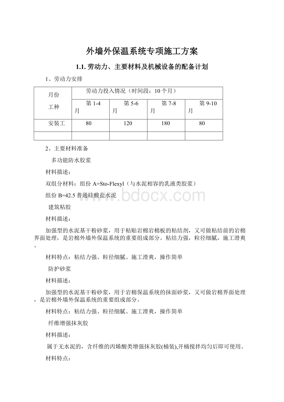 外墙外保温系统专项施工方案.docx