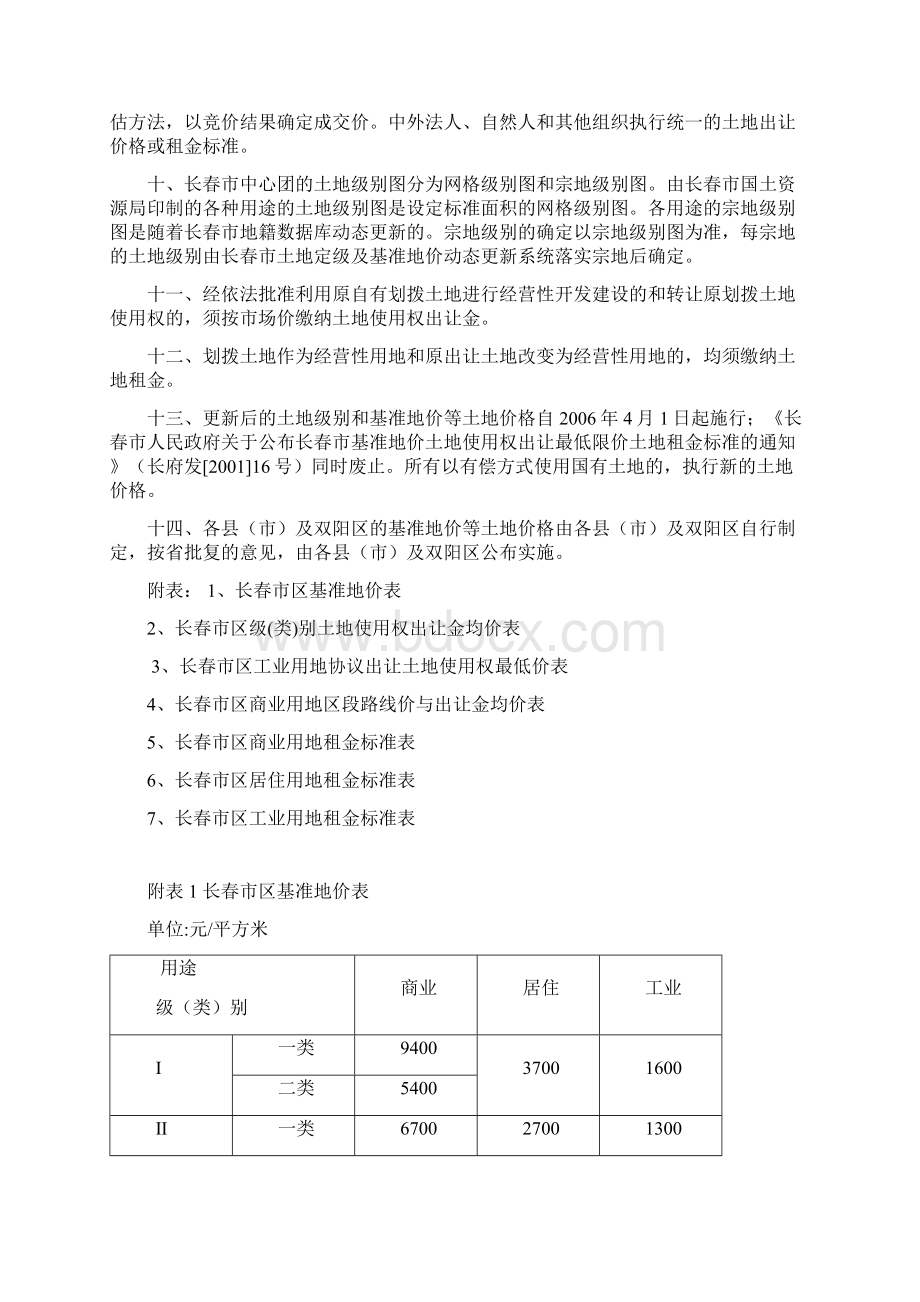 长春市人民政府关于公布实施长春市区.docx_第3页