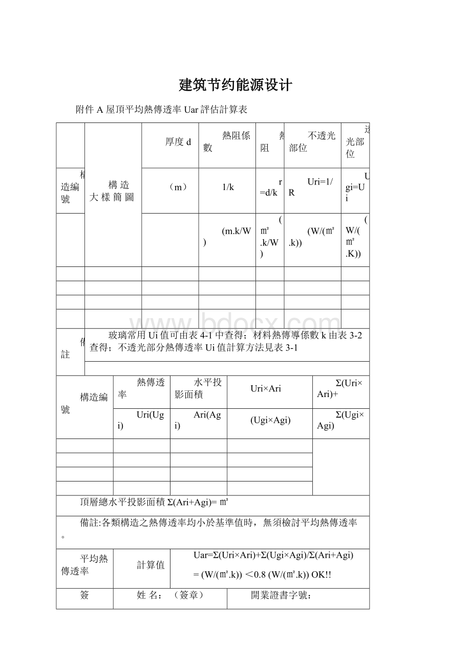 建筑节约能源设计.docx_第1页