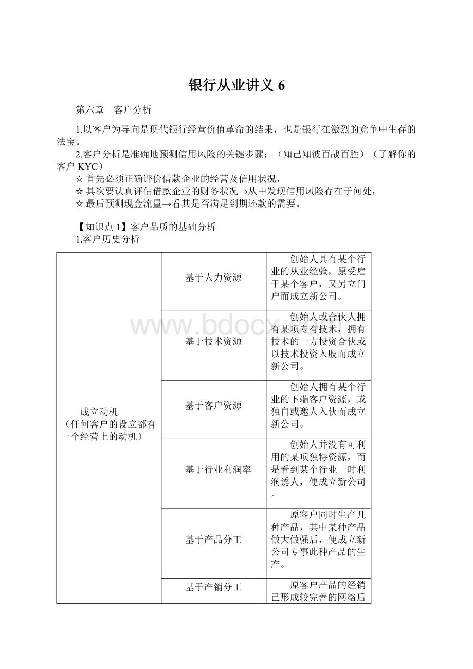 银行从业讲义 6.docx_第1页