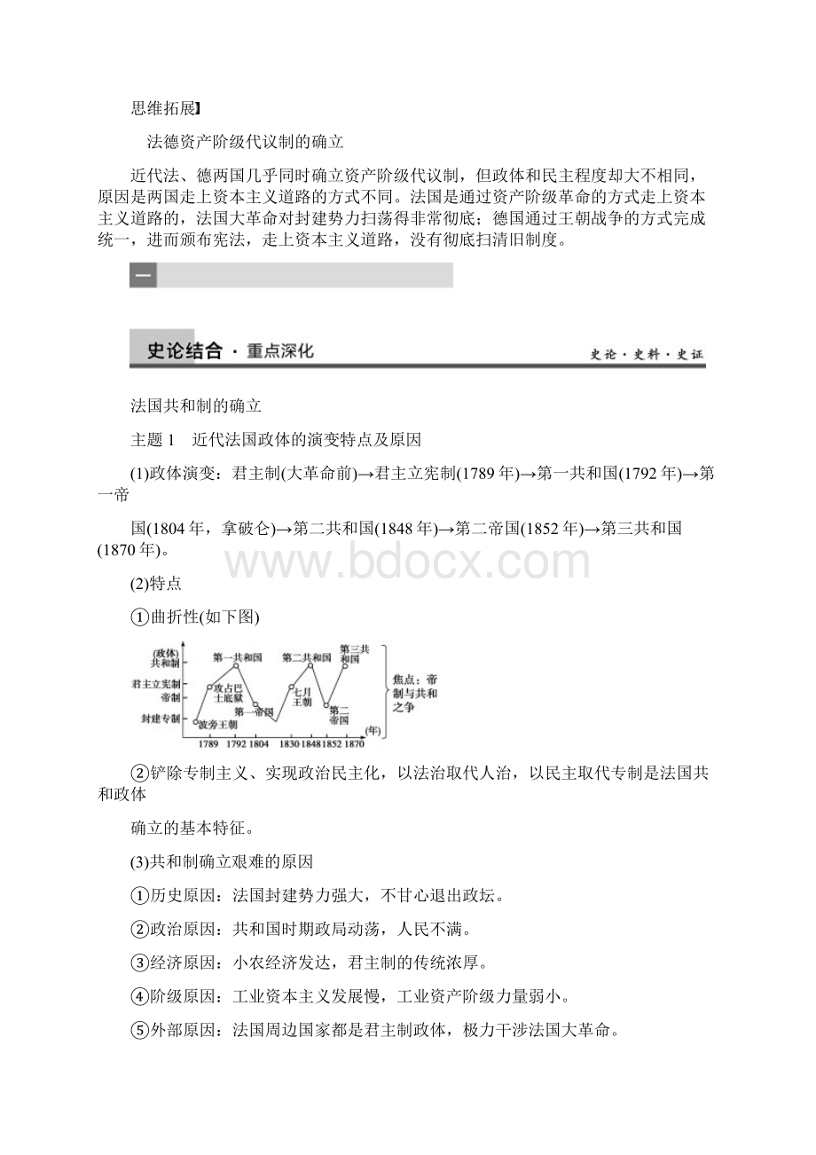 高考历史一轮复习研析教案 第3单元 第6讲 《欧洲大陆的政体改革》岳麓版必修1.docx_第3页