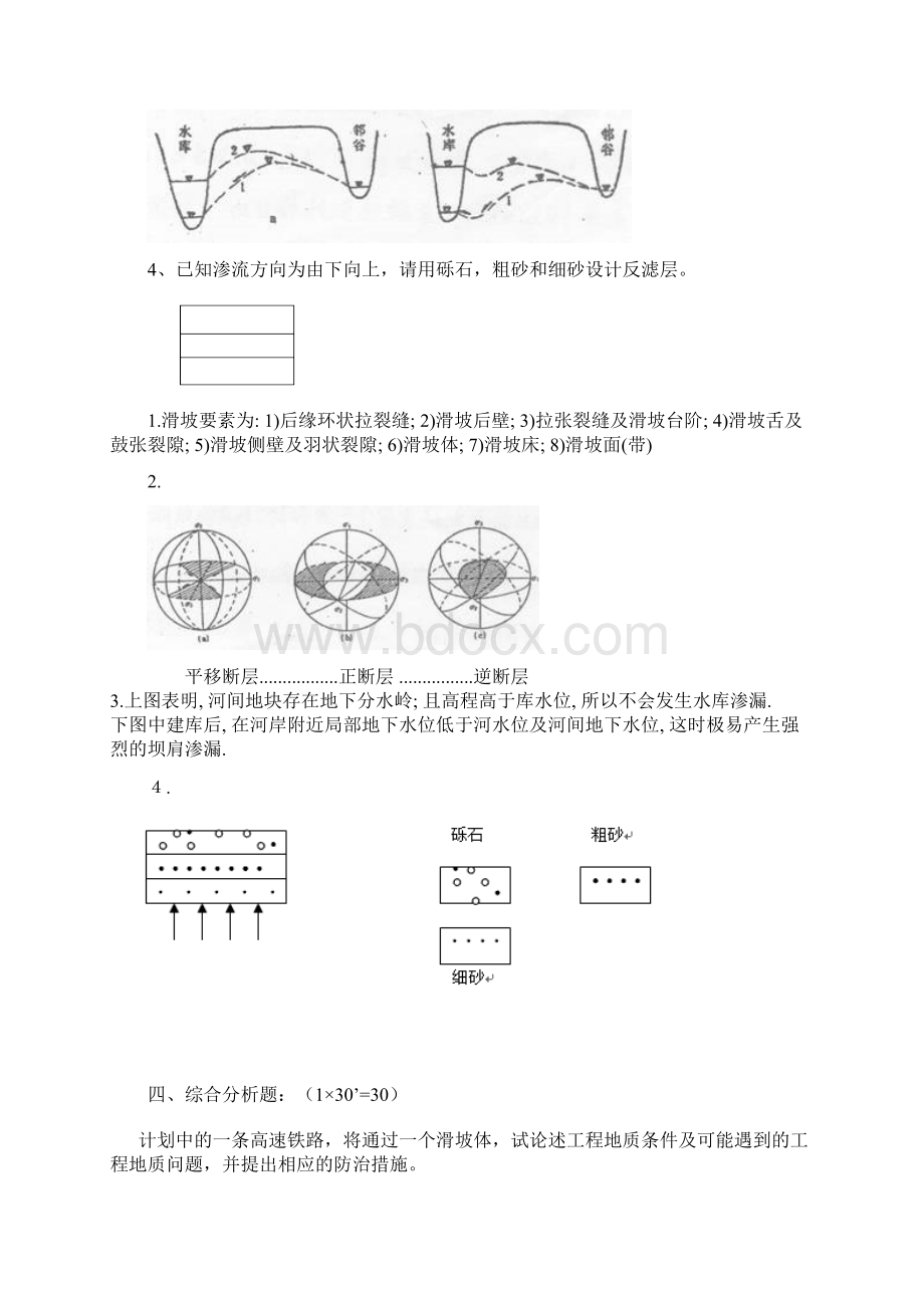 中国地质大学工程地质学考试试题库1.docx_第3页