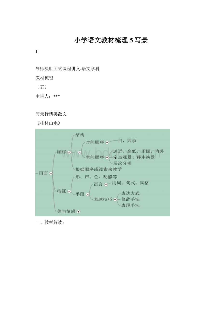 小学语文教材梳理5写景.docx_第1页