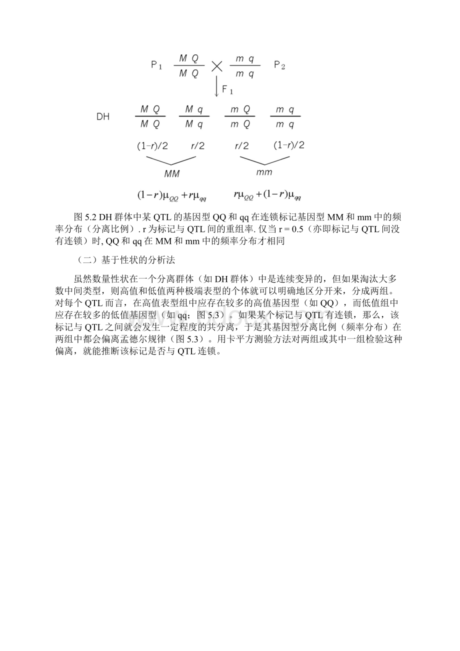 数量性状的分子标记QTL定位的原理和方法讲义.docx_第3页