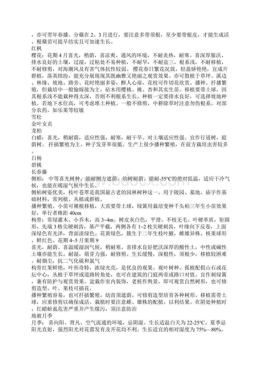 常用苗木清单汇总.docx_第3页